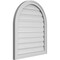Ekena Millwork Round Top Surface Mount PVC Gable Vent: Functional, w/ 2"W x 1-1/2"P Brickmould Frame, 26"W x 30"H GVPRT26X3002SF - alternate 5